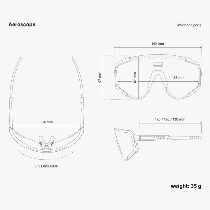 Image du produit Scicon Aeroscope - Sport Performance Sunglasses, White/Photochromic (Blanc brillant, Miroir photochromique argenté)