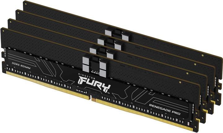 Produktbild Kingston 64GB 6000MT/s DDR5 ECC Reg CL32 DIMM Kit of 4 FURY Renegade Pro EXPO (4 x 16GB, 6000 MHz, DDR5-RAM, R-DIMM)