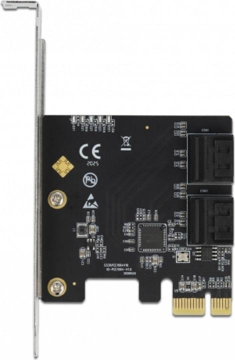 Produktbild Delock 90010 - PCIe x1> 4x SATA Low Profile - Serial ATA - SATA