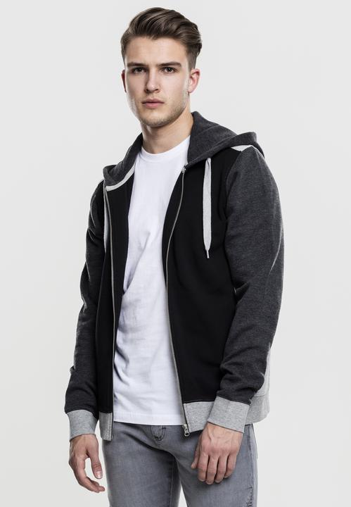 Produktbild Urban Classics 3- Tone Sweat Zip Hoody (S)