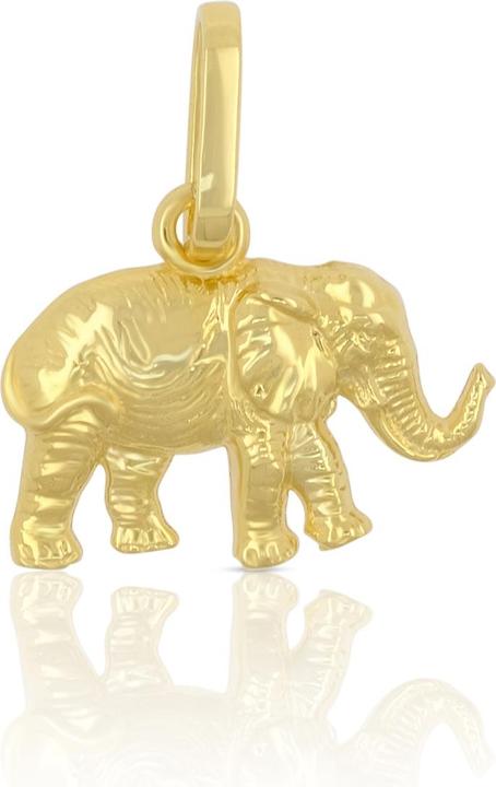 Image du produit Muau Pendant elephant yellow gold 750, 17x15mm (Or jaune 750/18K)