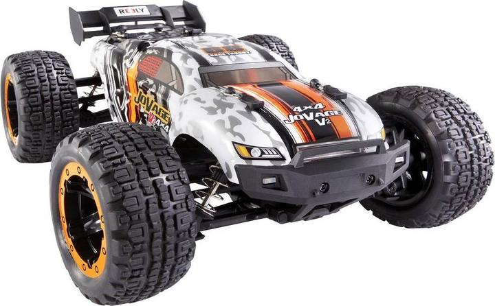 Actual product image Reely JoVage 4x4 V2 Orange/White Brushed 1:16 RC Model Car Electric Truggy Allra (RTR Ready-to-Run)