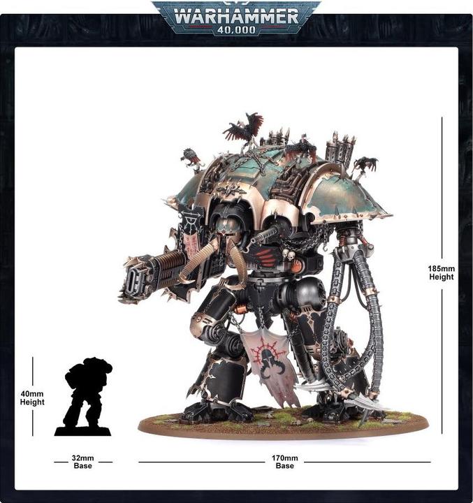 Actual product image Games Workshop Warhammer 40,000 - Chaos K. Knight Abominant (Plastic)