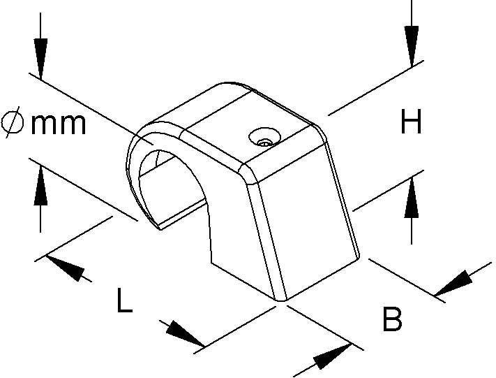 Actual product image Kleinhuis Iso-Claw Clamps 1725 14-17mm