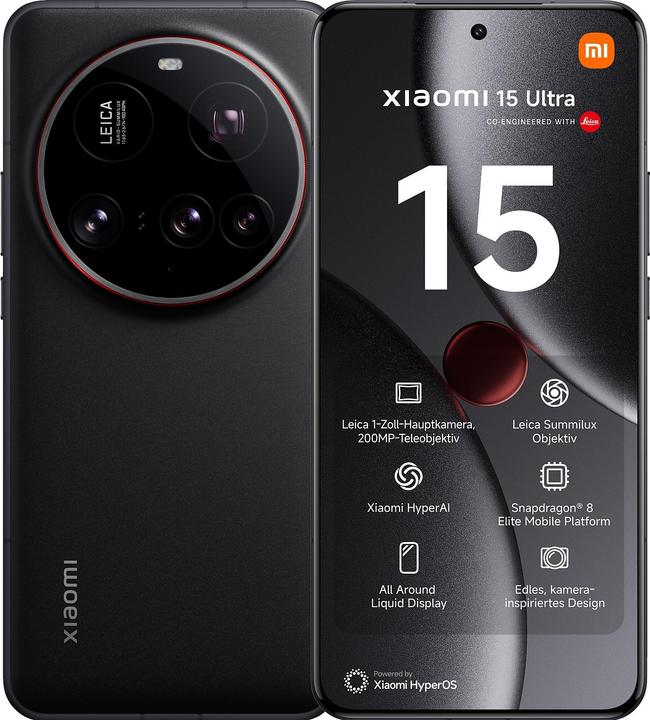 Xiaomi 15 Ultra (512 GB, Black, 6.73", Dual SIM, 50 Mpx, 5G)