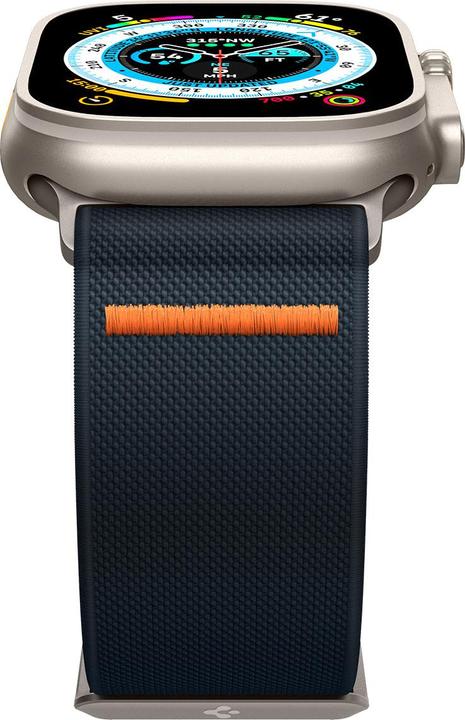 Actual product image Spigen Fit Lite Band for Apple Watch Series 42, 44, 45, 49 mm - navy (42 mm, 44 mm, 45 mm, 49 mm, Nylon, Fabric, Stainless steel)