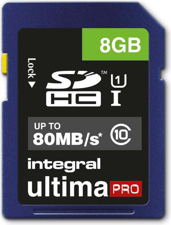 Produktbild Ultimapro Sdhc/Xc Uhs-I U1 Sd (8 GB, SD, U1, UHS-I)