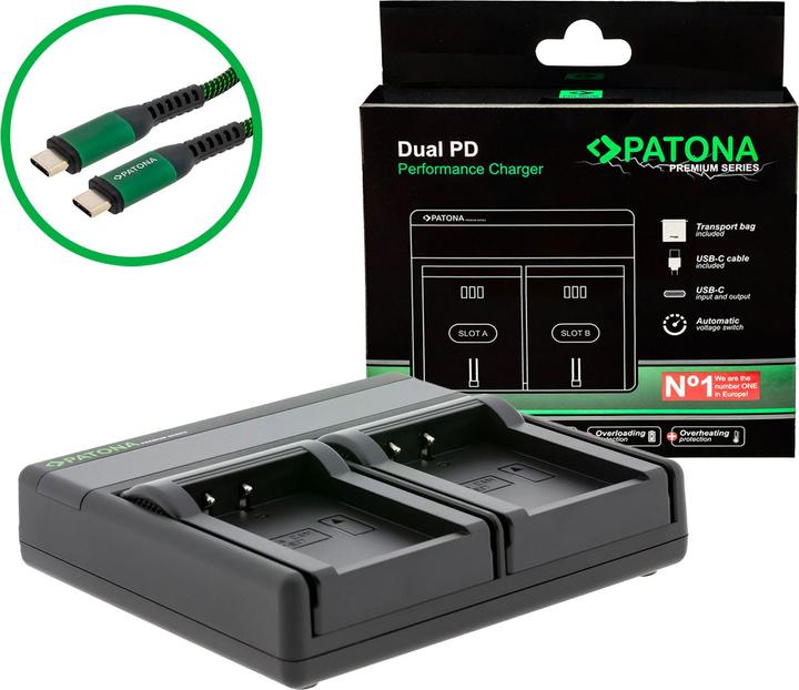 Produktbild Patona Dual PD Canon LP-E17 USB-C (Ladegerät)
