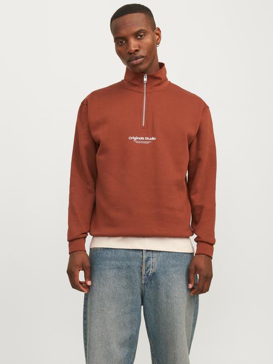 Produktbild Jack & Jones Text Sweatshirt mit halbem Reissverschluss Sweatshirt mit halbem Reissverschluss (XXL)