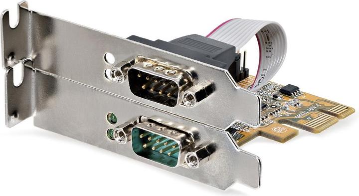 Immagine prodotto StarTech Scheda di interfaccia seriale PCI Express a 2 porte COM Scheda seriale da PCIe a RS232 K
