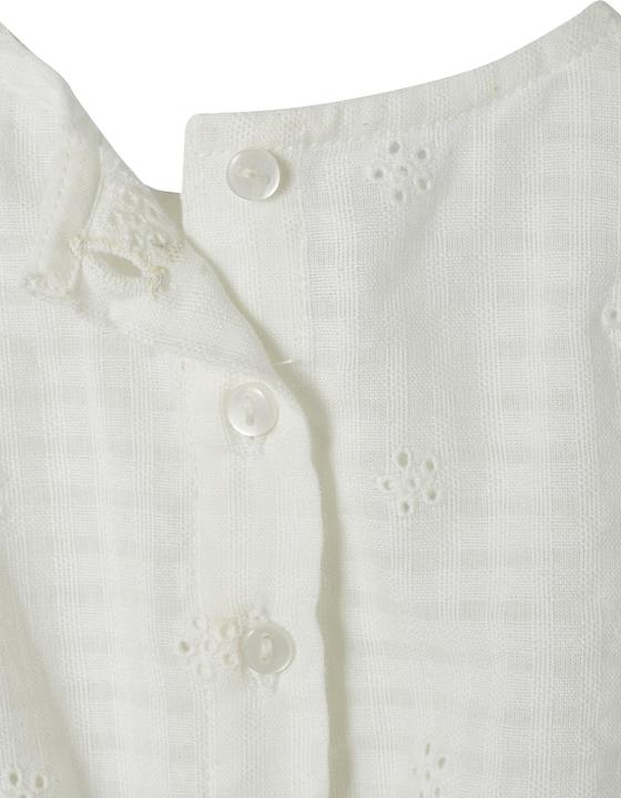 Vertbaudet Festlicher Baby Kurzoverall mit Lochstickereien
