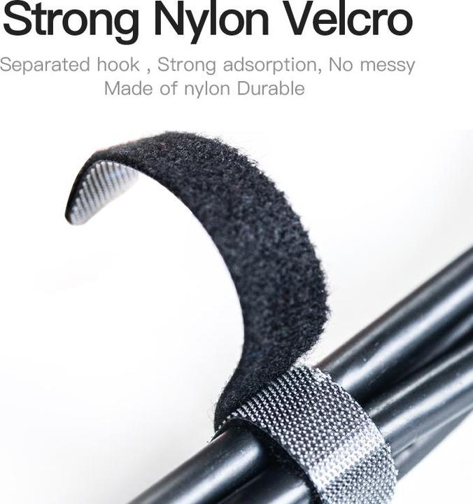 Actual product image Vention Cable Organiser Strap KAABI 3m Black (3000 mm, 1 pcs.)