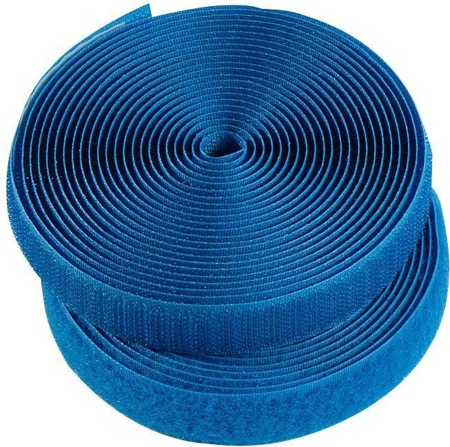Produktbild HellermannTyton Hook and Loop Textie 1000x125 PA/PP blue (Kunststoffkabelbinder, 1000 mm, 1 Stk.)