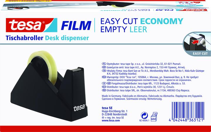 Actual product image tesa ® Table dispenser Easy Cut® Economy 25 mmx66 m (WxL) black