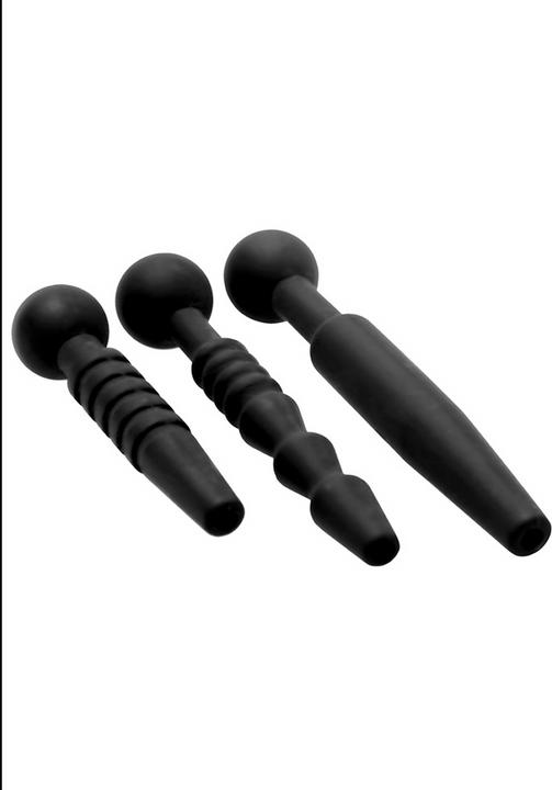 Produktbild Master Series Dark Rods 3 Piece Silicone Penis Plug Set