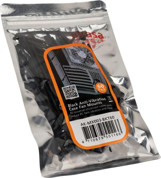 Produktbild Akasa AK-MX003 Vibrationsdämpfer für Lüfter, 60er Set