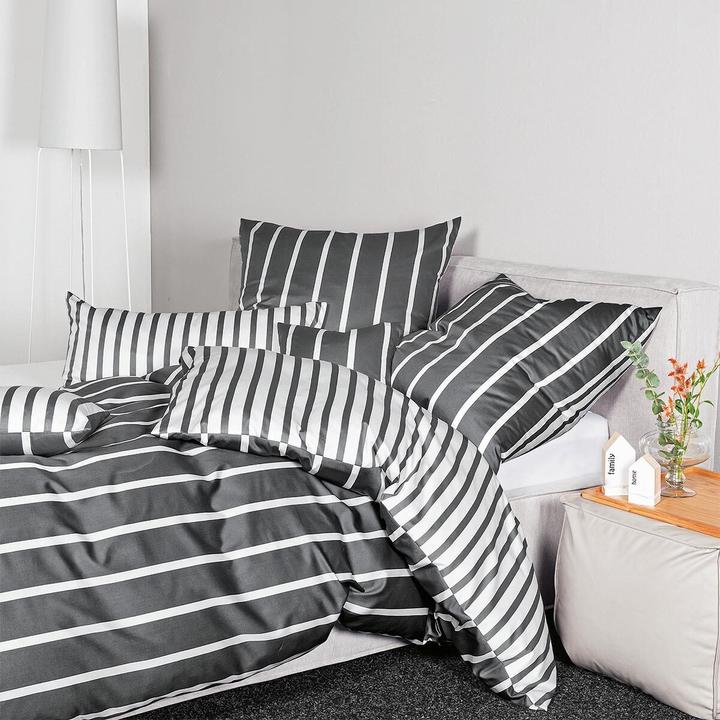Actual product image Janine Mako-satin bed linen modern classic (Pillowcase, 40 x 40 cm)