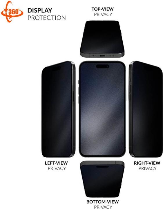 Image du produit Eiger Mountain Glass Black Edge 360 (1 pièce(s), Apple iPhone 15, Apple iPhone 14 Pro, Apple iPhone 16)