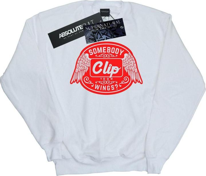 Actual product image Supernatural Womens/Ladies Clip Your Wings Sweatshirt (S)