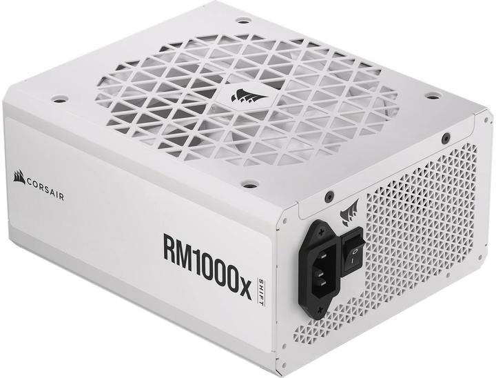 Actual product image Corsair RMx Shift White Series, RM1000x Shift White, 1000 Watt, 80 PLUS GOLD Certified, Fully Modular Power (1000 W)