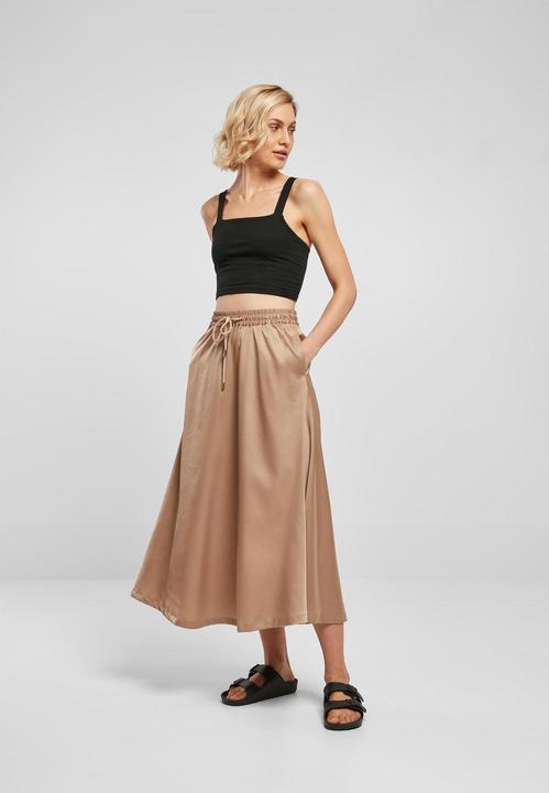 Produktbild Urban Classics midirock aus satin, damen (XS)