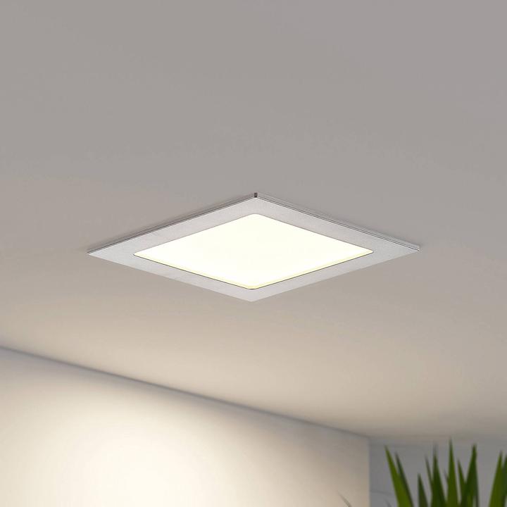 Image du produit Prios Lampe LED à encastrer Helina, argent, 16,5 cm (820 lm)