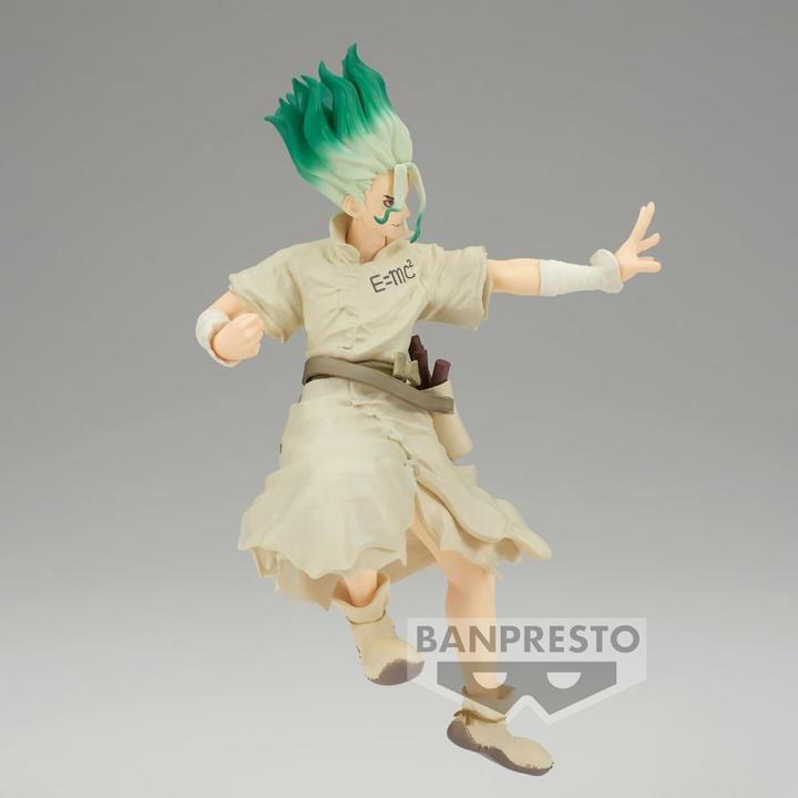 Actual product image Banpresto Dr. Stone Fig of Stone World Senku Ishigami II 15cm