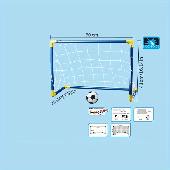 Image du produit Activity Board 2-Pack tragbares Fussballtor für Kinder, faltbares Kunststoff-Sportspielzeug, für drinnen und