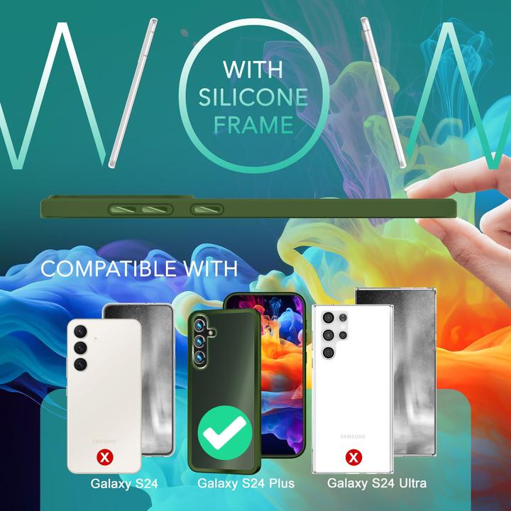 Produktbild Nalia Semi-Transparente Hybrid Hülle mit Schutzrahmen (Samsung Galaxy S24+)