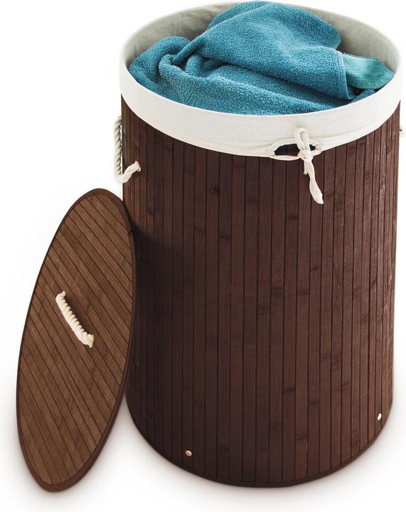 Image du produit Relaxdays Panier à linge rond (70 l)