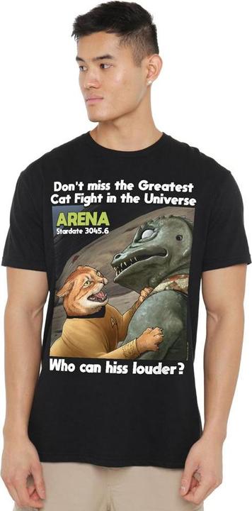 Actual product image Mens Cat Fight T-Shirt (S)