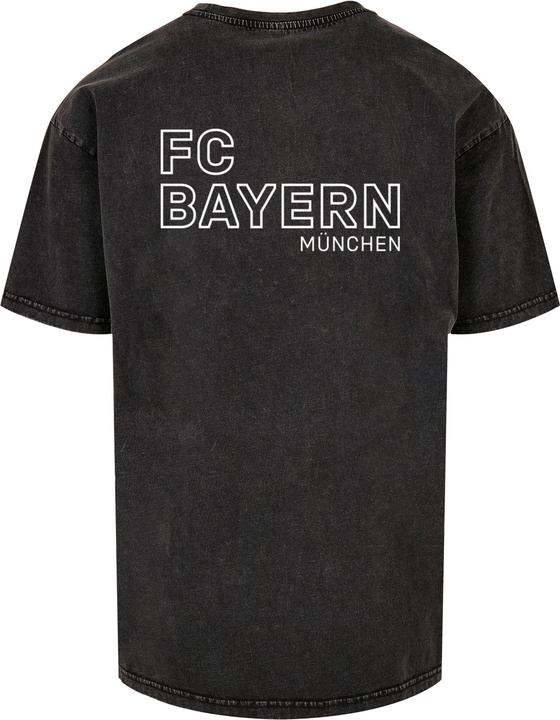 Produktbild FC Bayern München Mia San Mia B/W Acid Washed Heavy Oversize Tee - 115363 (XL)