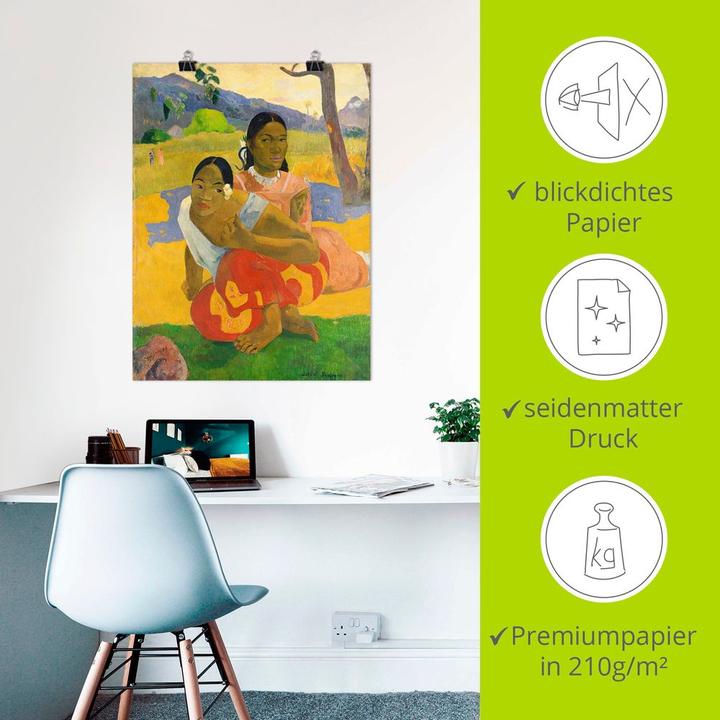 Actual product image Artland Poster Nafea Faaipoipo When will you get married? R1AY (45 x 60 cm)