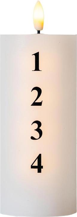 Produktbild Sirius LED-Kerze Sille Advent, 7 cm x 150 mm, Weiss (1 x)