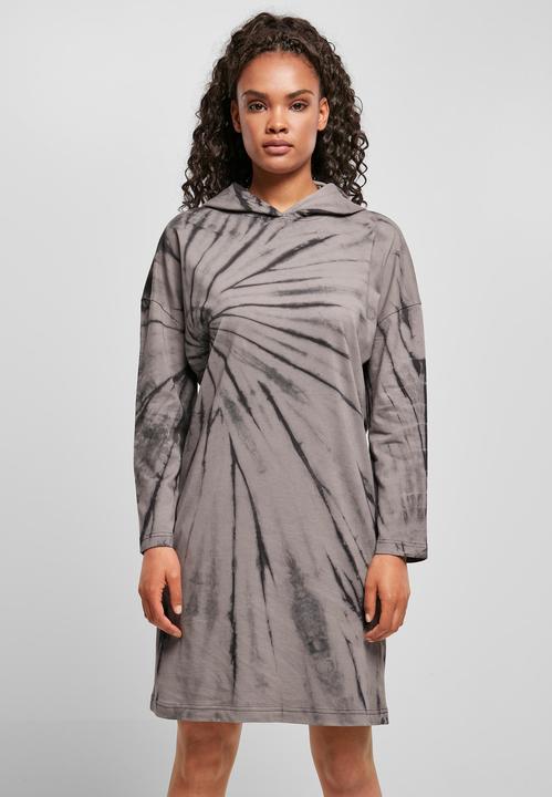 Actual product image Urban Classics Ladies Oversized Tie Dye Hoody Dress (XS)