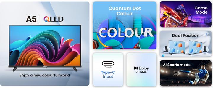 Produktbild Hisense TV 40A5NQ (40", A5N, QLED, Full HD, 2024)