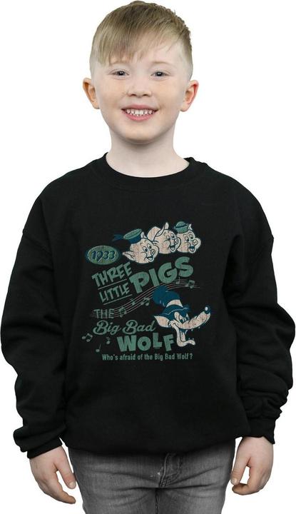 Actual product image Disney Boys Three Little Pigs Who's Afraid Of The Big Bad Wolf Sweatshirt (116)