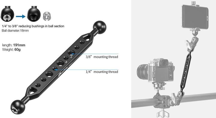 Image du produit Leofoto Gelenkarmsystem langer Arm AM-8-1