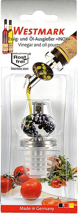 Produktbild Westmark Ausgiesser »Inox Essig-Spezial«, Silikonkorken, kurz, Metallk (1000 ml)