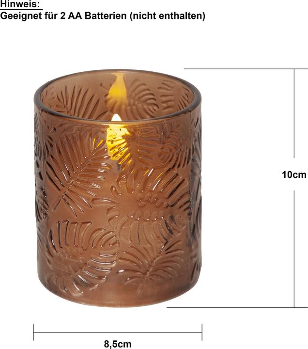 Produktbild Star Trading LED Pillar Kerze Flamme Leaf (1 x)