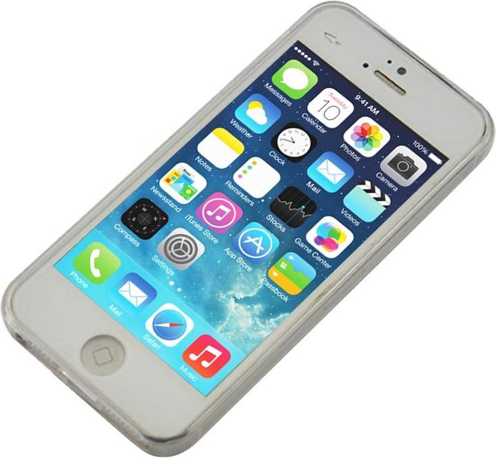 Actual product image König Design Apple iPhone 5 / 5s / SE Case Transparent Silicone Case Clear Mobile Phone Cover (Apple iPhone 5)