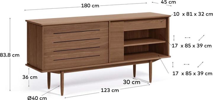Actual product image Kave Home Carolin (45 x 180 cm)