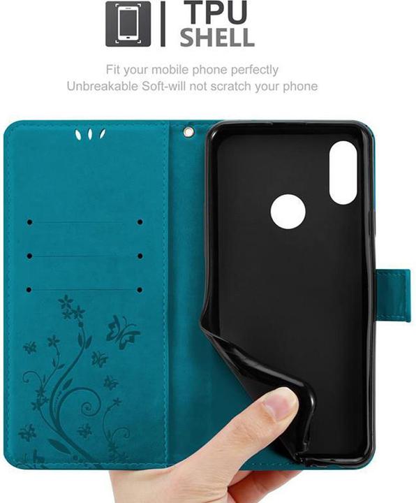Immagine prodotto Cadorabo Copertina del libro di fiori (Huawei Y6 (2019))