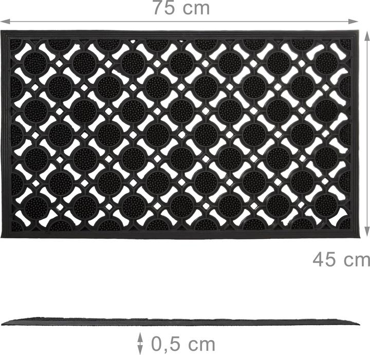 Immagine prodotto Relaxdays zerbini in gomma (75 x 45 x 0,5 cm)
