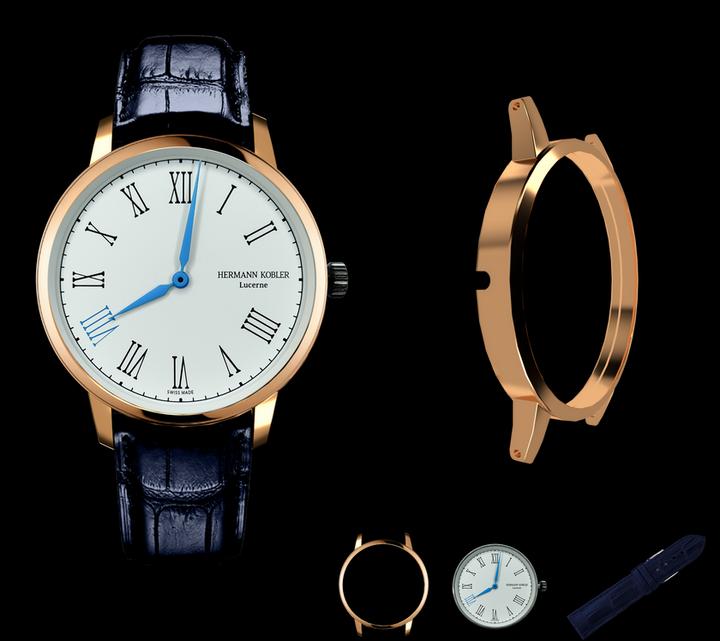 Hermann Kobler Lugano W-RG-DBA (40.50 mm)