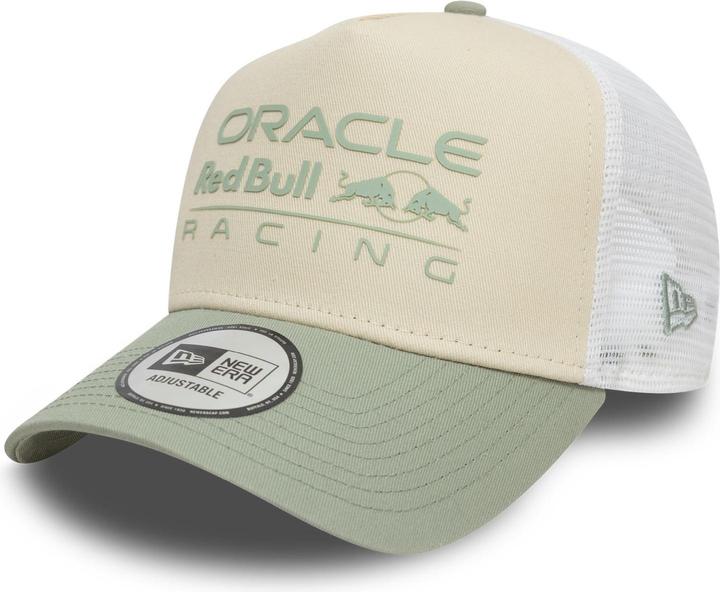 New Era A-Frame Snapback Trucker Cap - Red Bull Racing beige