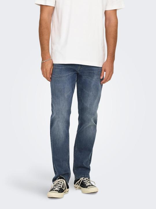 Actual product image Only & Sons ONSWEFT Mittlere Taille Normal geschnitten Jeans Slim Fit Jeans (34)