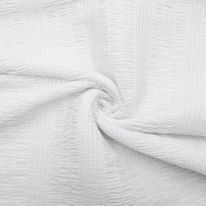 Image du produit Stoffrestposten Coton crash - Blanc - Vente minimale : 1 mètre