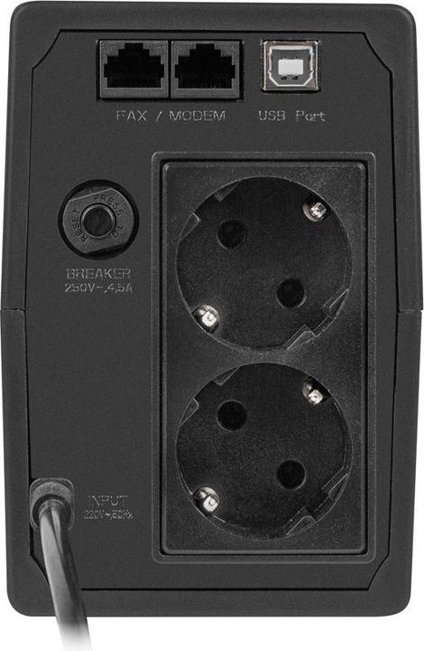 Actual product image Armac UPS Home Line-Interactive H/650F/LED/V2 650VA 2x Schuko USB-B LED (650 VA, 390 W, Line-interactive UPS)