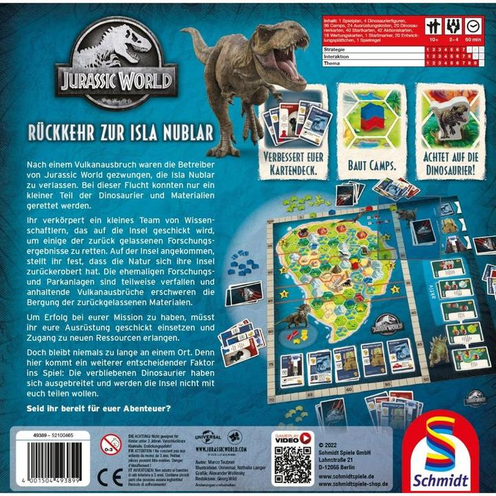 Actual product image Schmidt Spiele Jurassic World Rückkehr zur Isla Nubar (German)